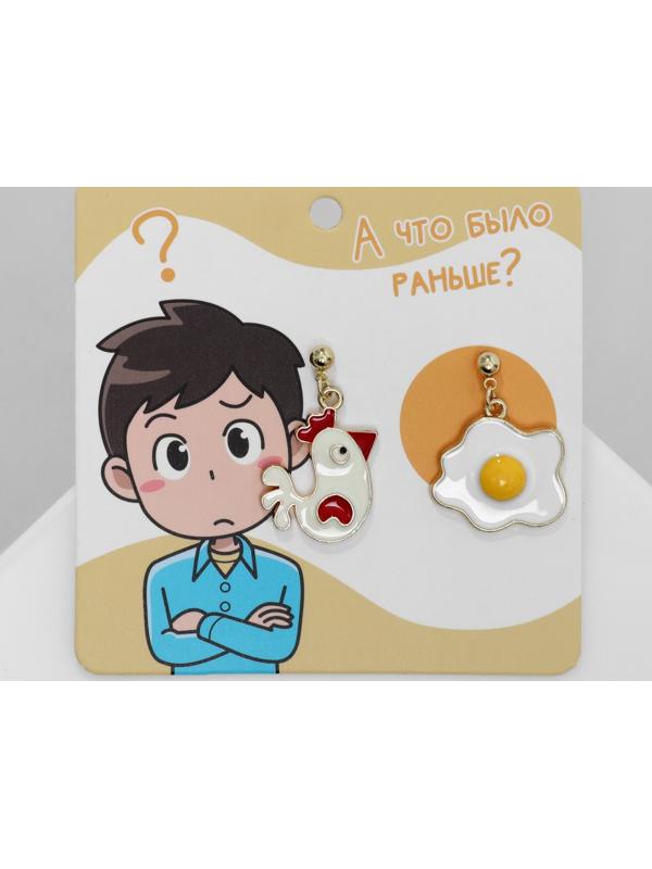 Серьги эмаль 