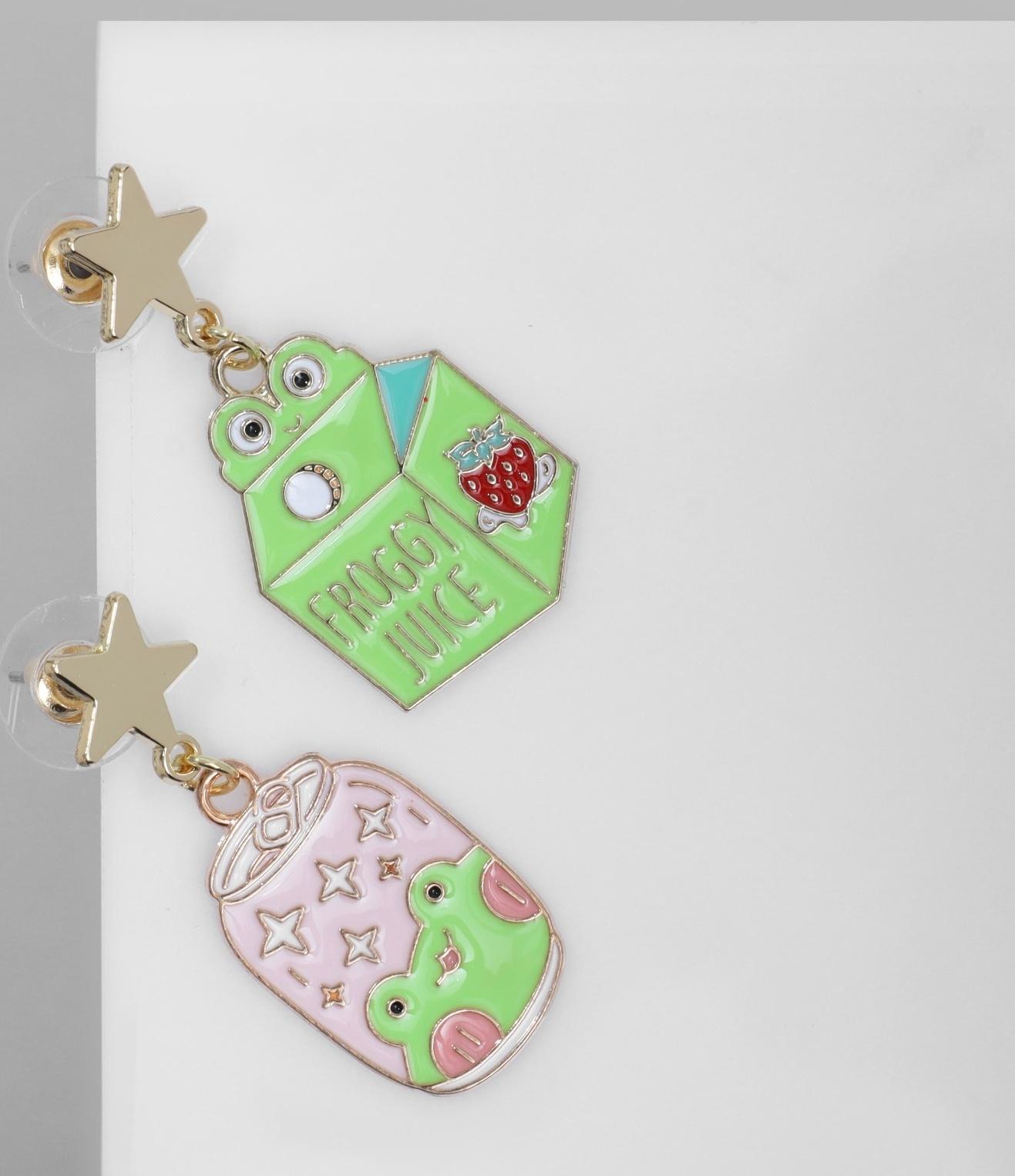 Серьги эмаль 