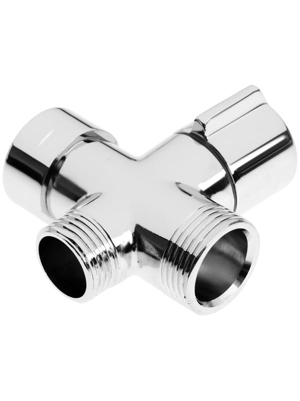 Дивертор ZEIN Z747, для смесителя, корпус латунь, круглая гайка, цвет хром