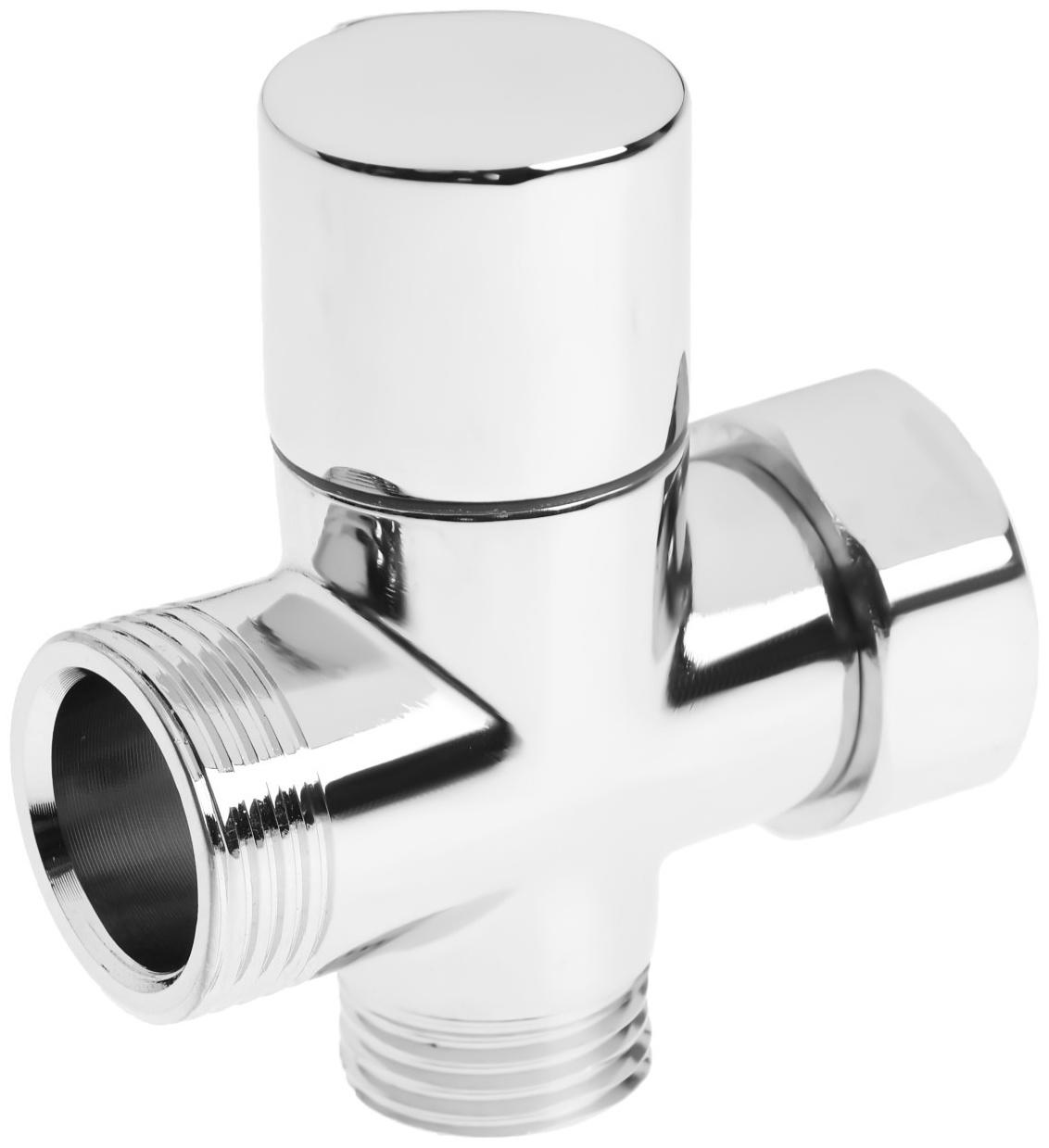 Дивертор ZEIN Z748, для смесителя, корпус латунь, цвет хром