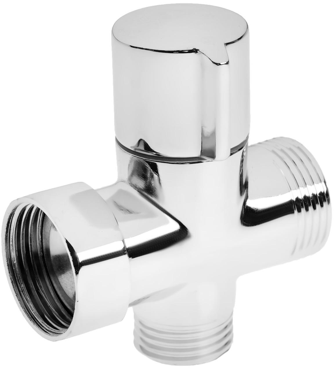 Дивертор ZEIN Z748, для смесителя, корпус латунь, цвет хром