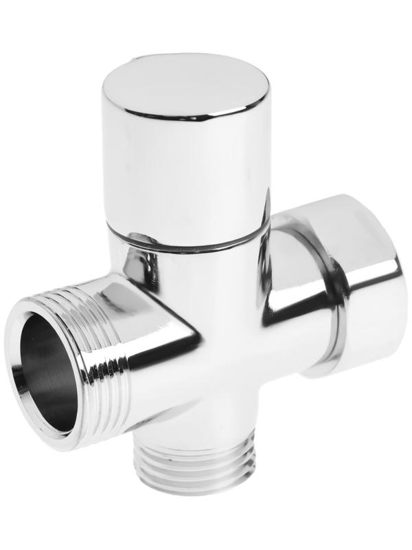 Дивертор ZEIN Z748, для смесителя, корпус латунь, цвет хром