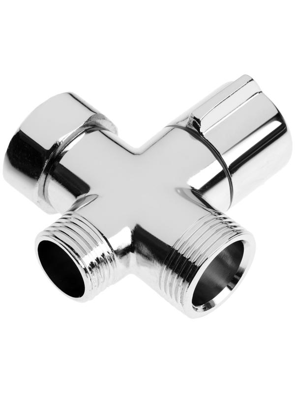 Дивертор ZEIN Z748, для смесителя, корпус латунь, цвет хром