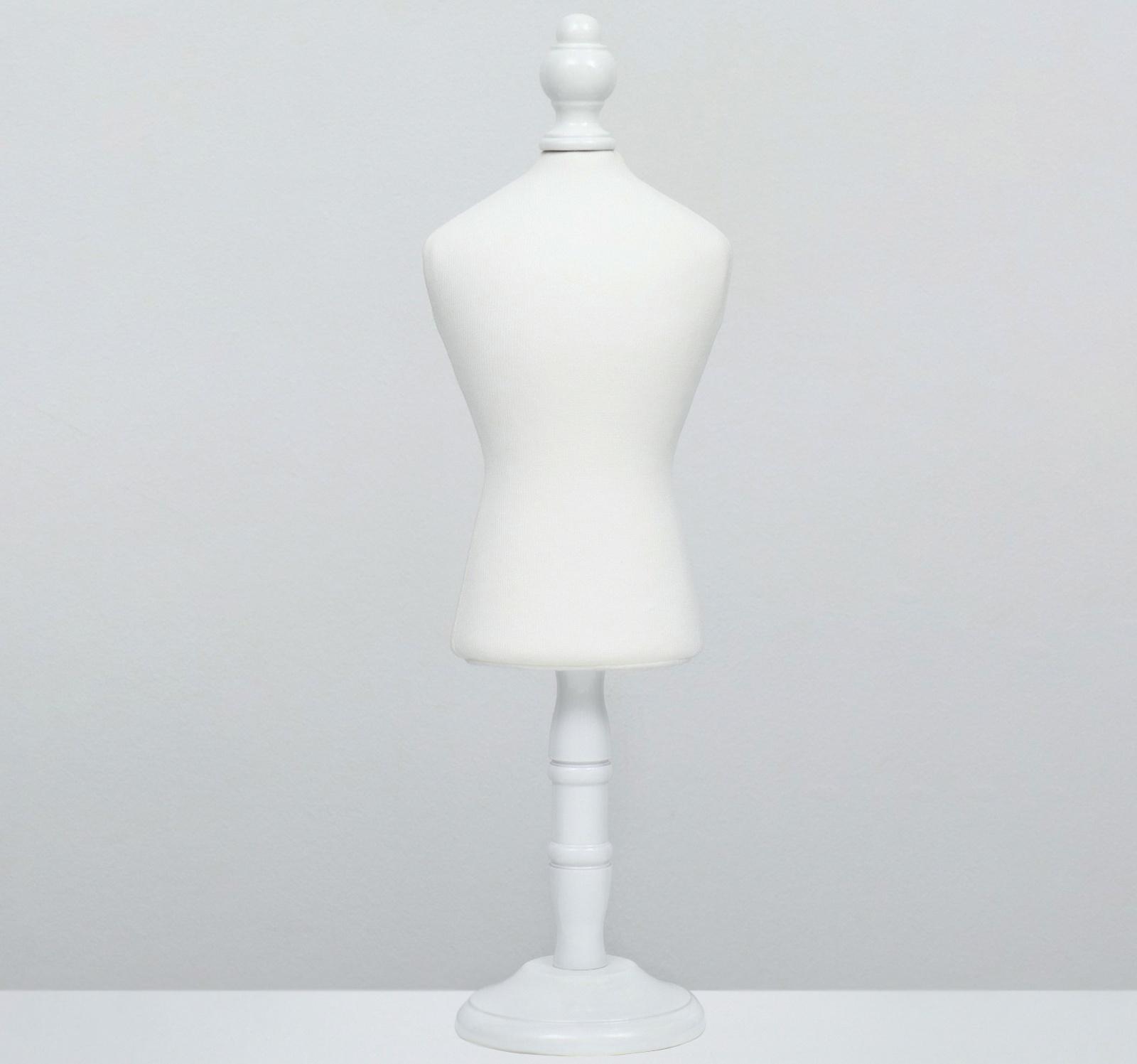 Манекен для одежды животных, текстильный, высота 41 см, ОГ 32 см, ОТ 25 см, белый