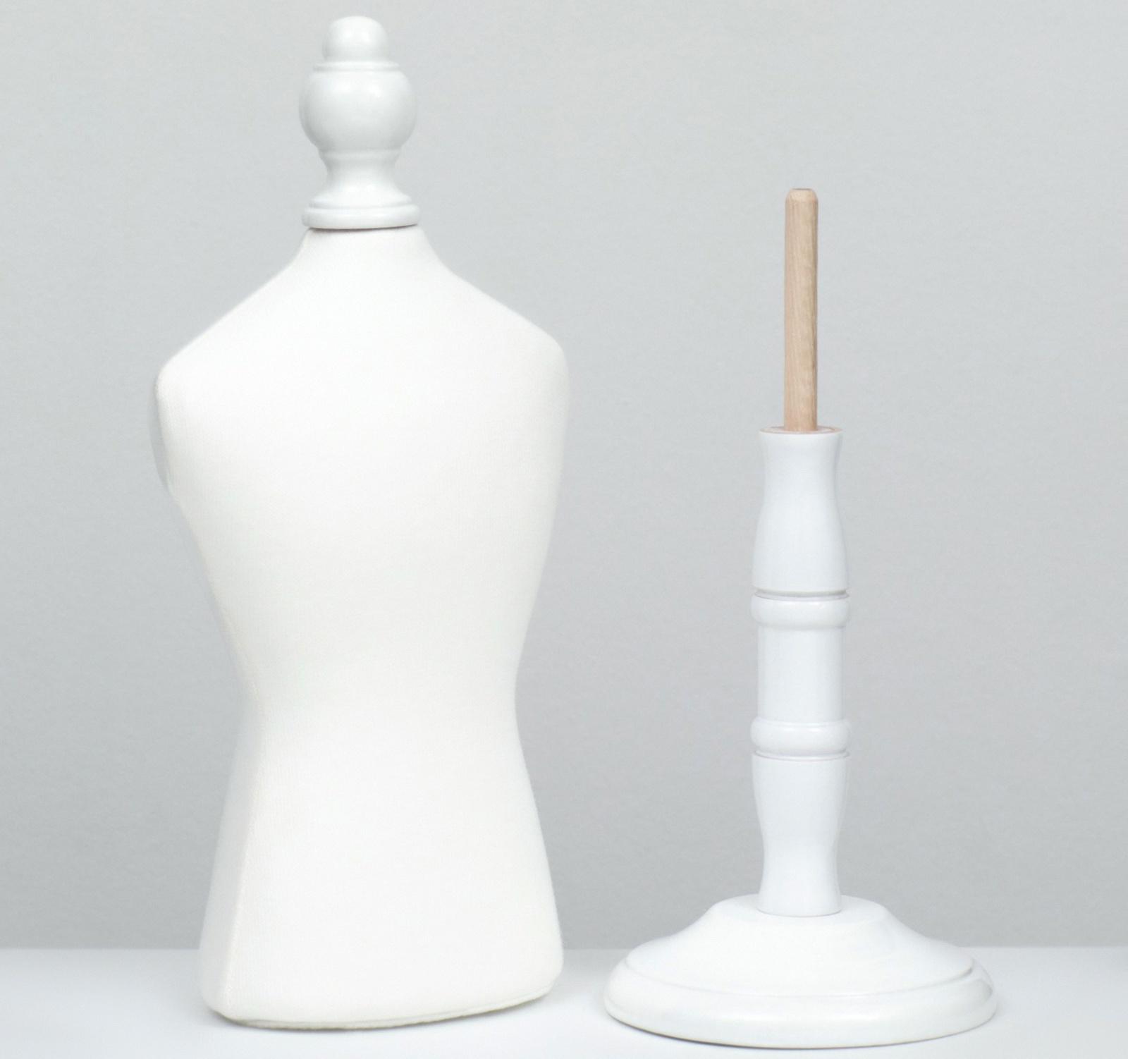 Манекен для одежды животных, текстильный, высота 41 см, ОГ 32 см, ОТ 25 см, белый