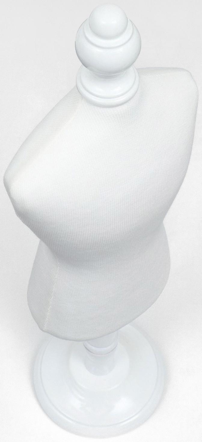 Манекен для одежды животных, текстильный, высота 41 см, ОГ 32 см, ОТ 25 см, белый