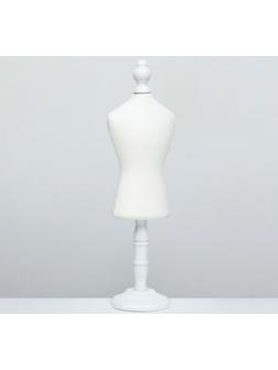 Манекен для одежды животных, текстильный, высота 41 см, ОГ 32 см, ОТ 25 см, белый