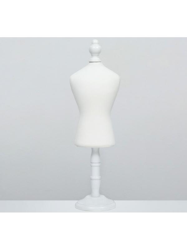 Манекен для одежды животных, текстильный, высота 41 см, ОГ 32 см, ОТ 25 см, белый
