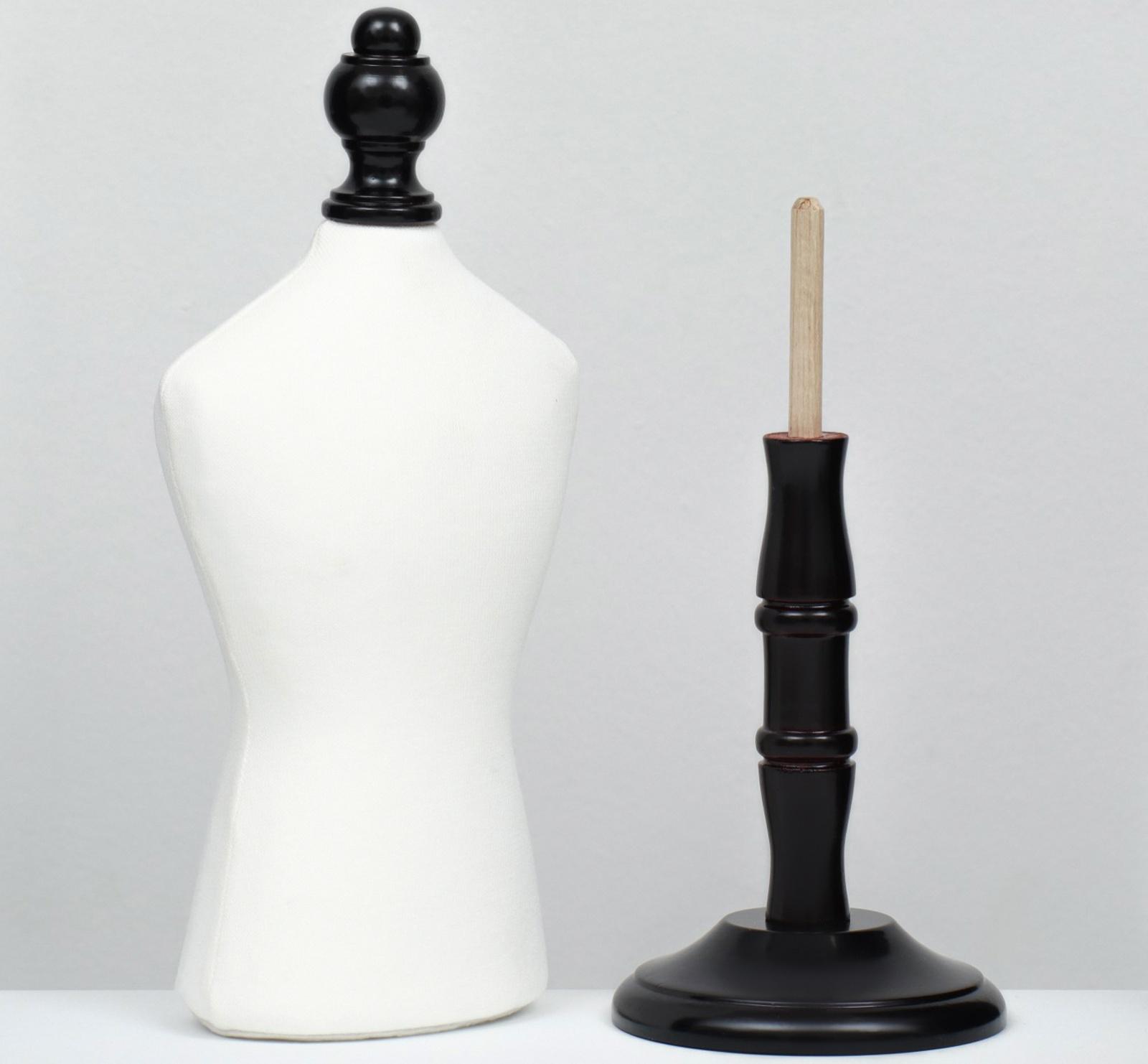 Манекен для одежды животных, текстильный, высота 41 см, ОГ 32 см, ОТ 25 см, с чёрной подстав   99114