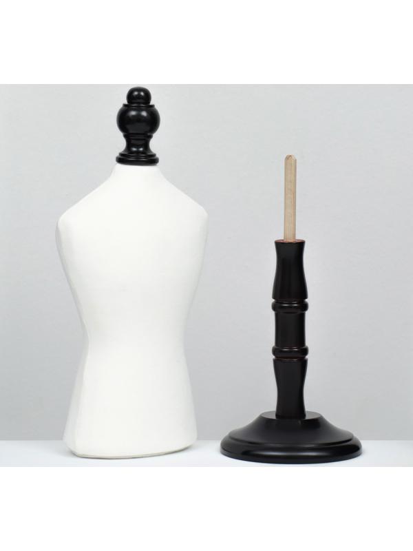 Манекен для одежды животных, текстильный, высота 41 см, ОГ 32 см, ОТ 25 см, с чёрной подстав   99114