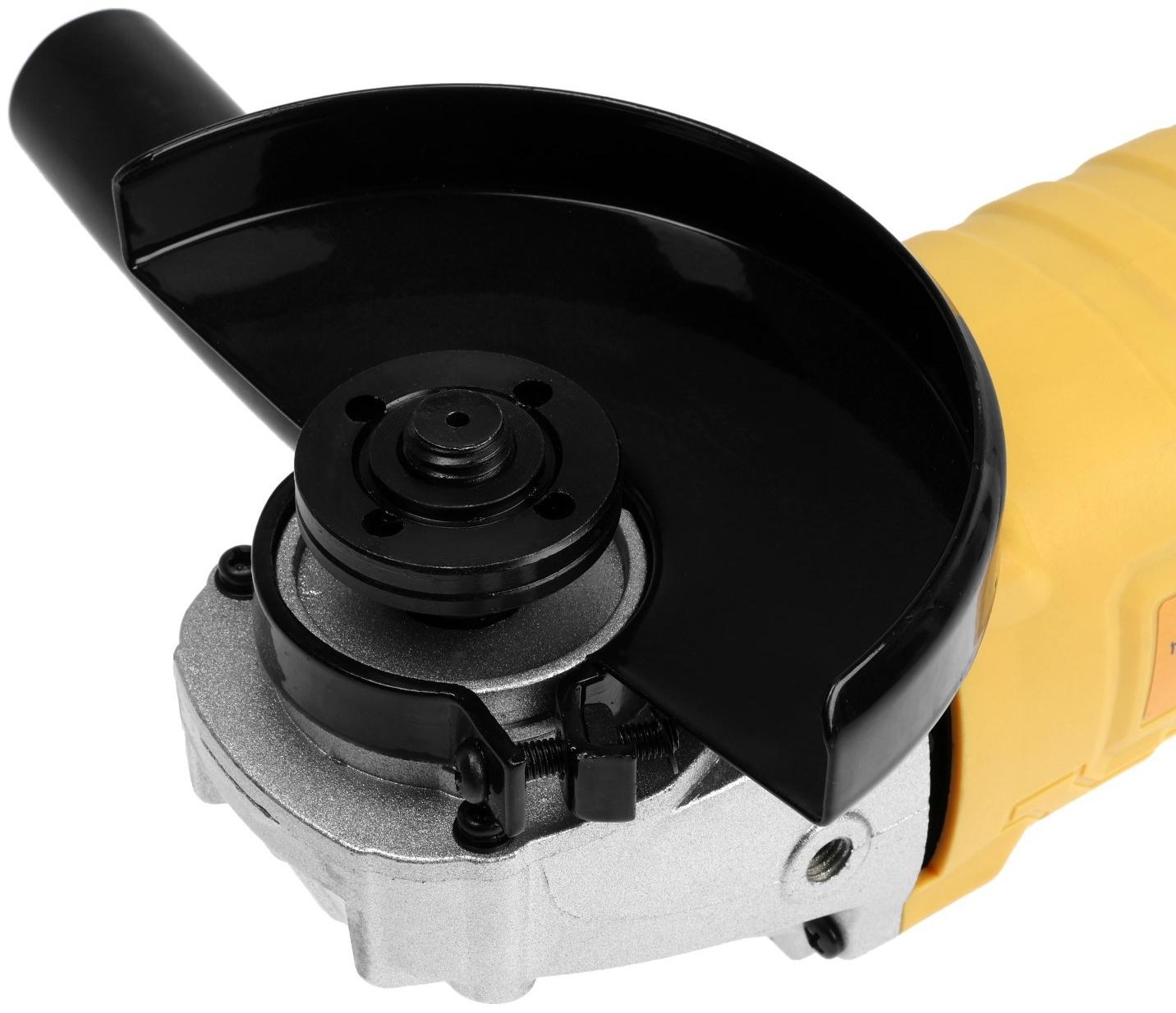 УШМ ТУНДРА, с регулировкой оборотов, 1100 Вт, 3000 - 10500 об/мин, 125 мм