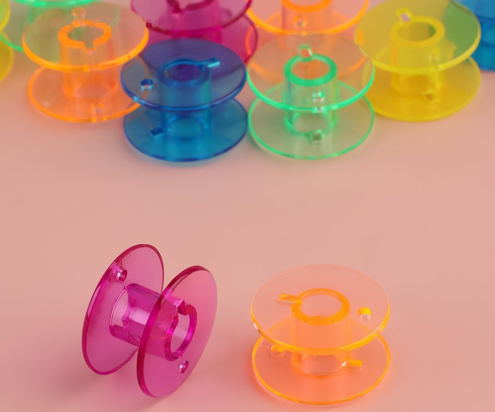 Набор шпулек в органайзере, d = 20 мм, 30 шт, цвет МИКС