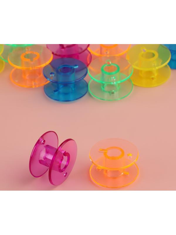 Набор шпулек в органайзере, d = 20 мм, 30 шт, цвет МИКС