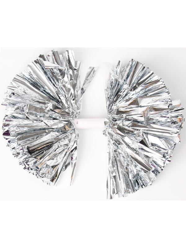 Помпон, цвет серебряный