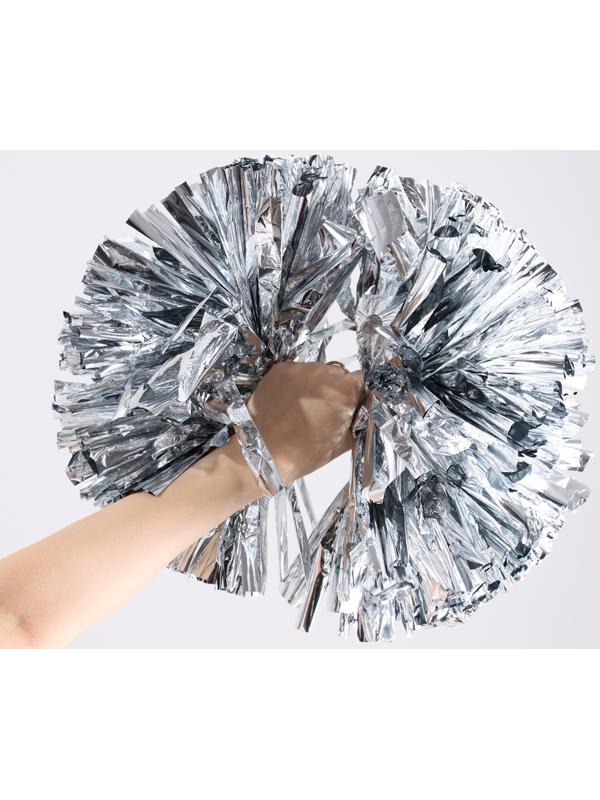 Помпон, цвет серебряный