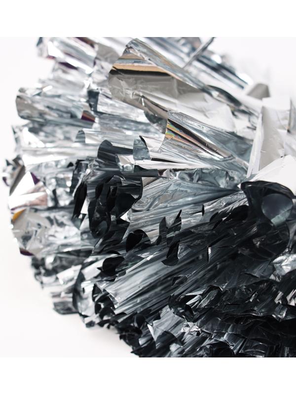 Помпон, цвет серебряный