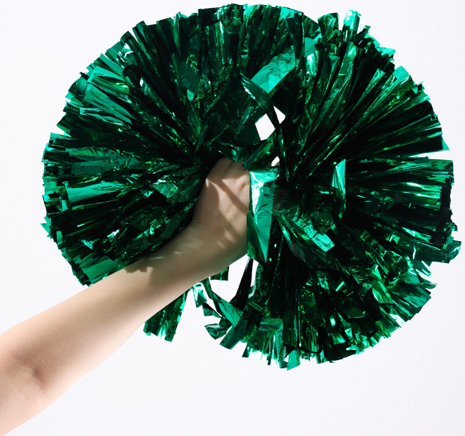 Помпон, цвет зелёный