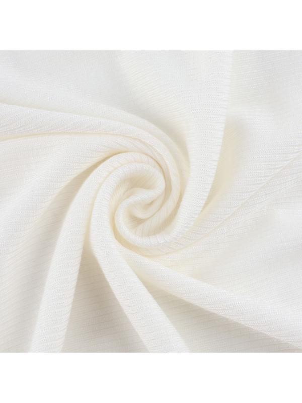 Лоскут кашкорсе с лайкрой, 50 × 50 см, цвет молочный