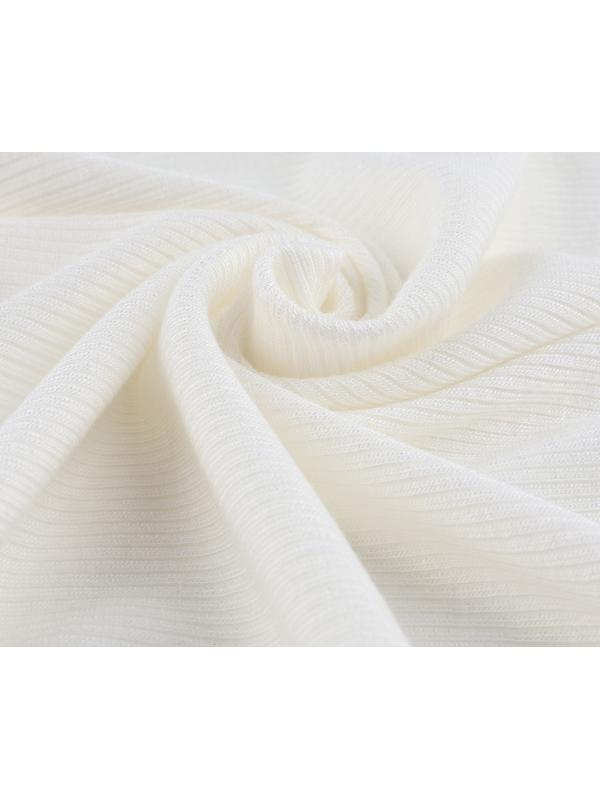 Лоскут кашкорсе с лайкрой, 50 × 50 см, цвет молочный