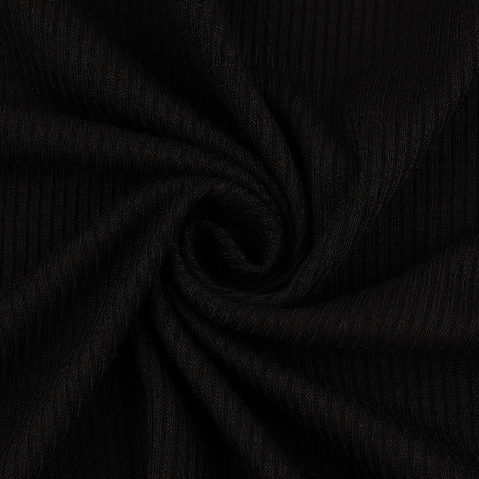 Лоскут кашкорсе с лайкрой, 50 × 50 см, цвет чёрный