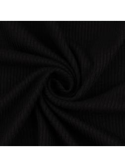 Лоскут кашкорсе с лайкрой, 50 × 50 см, цвет чёрный