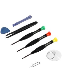 Набор для ремонта телефонов ТУНДРА, отвертки PH00, P0.8, TW0.6 + инструменты, 8 шт.