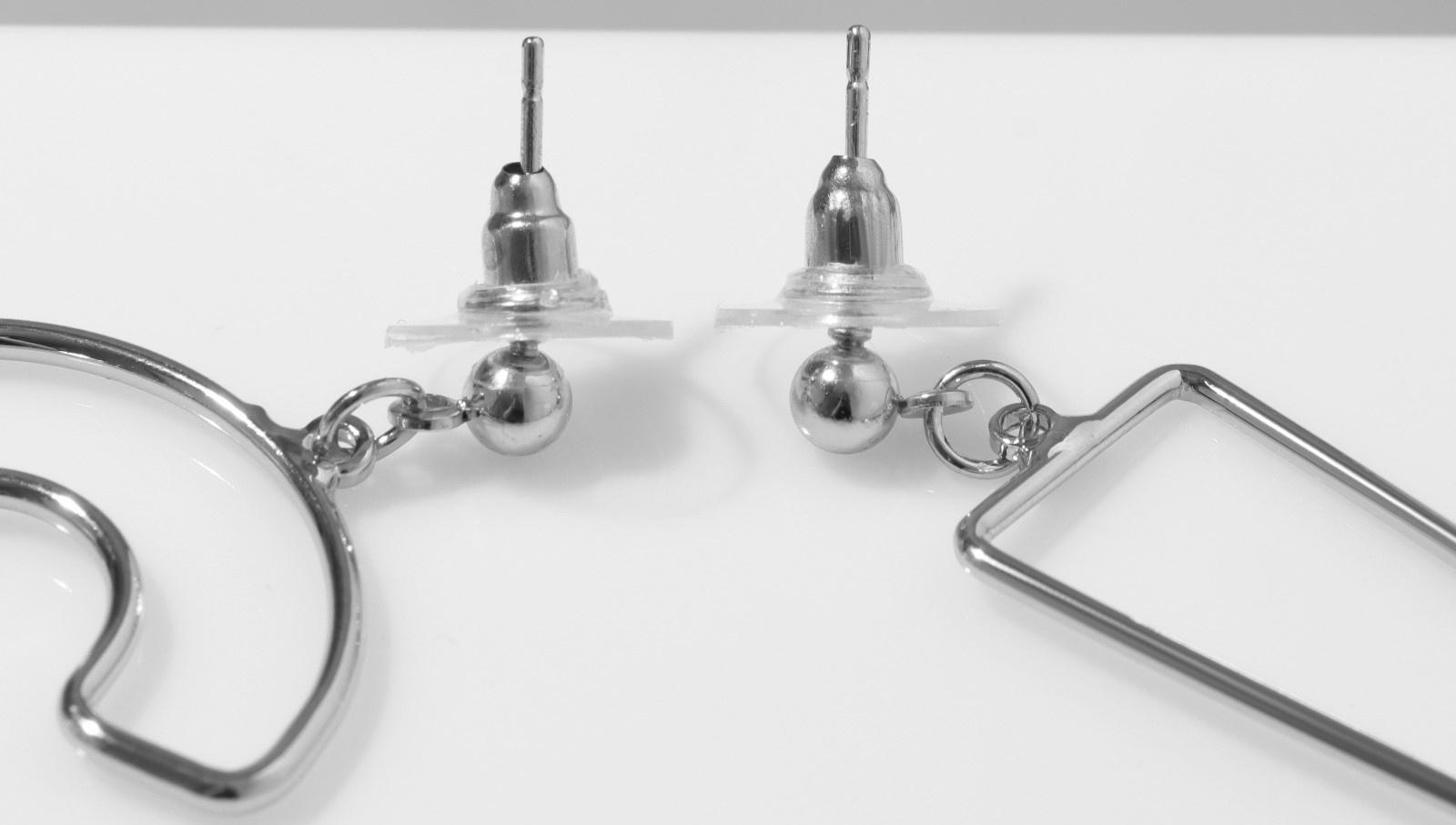 Серьги металл 