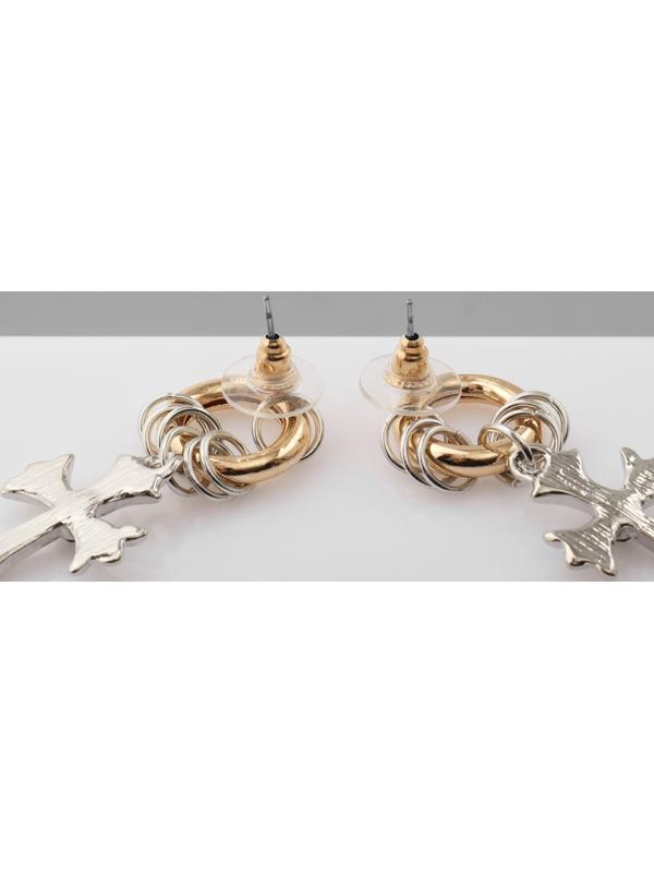 Серьги со стразами 