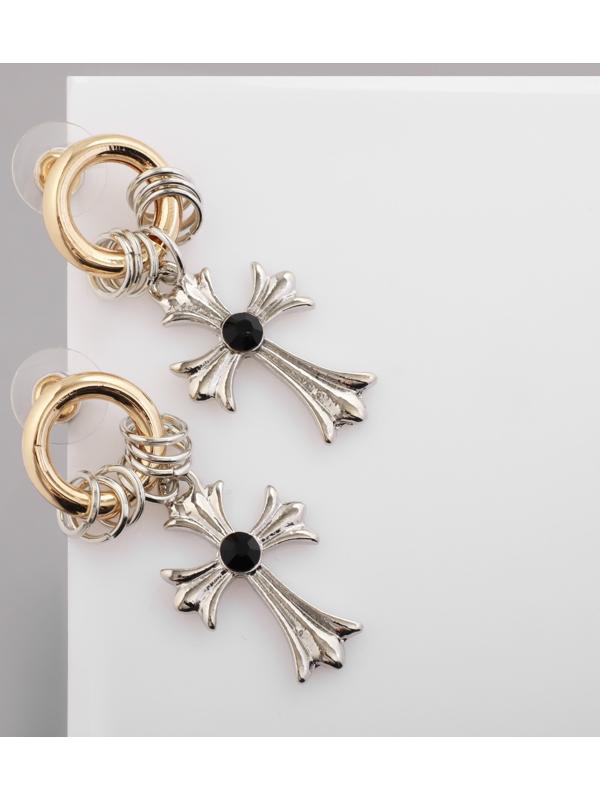 Серьги со стразами 