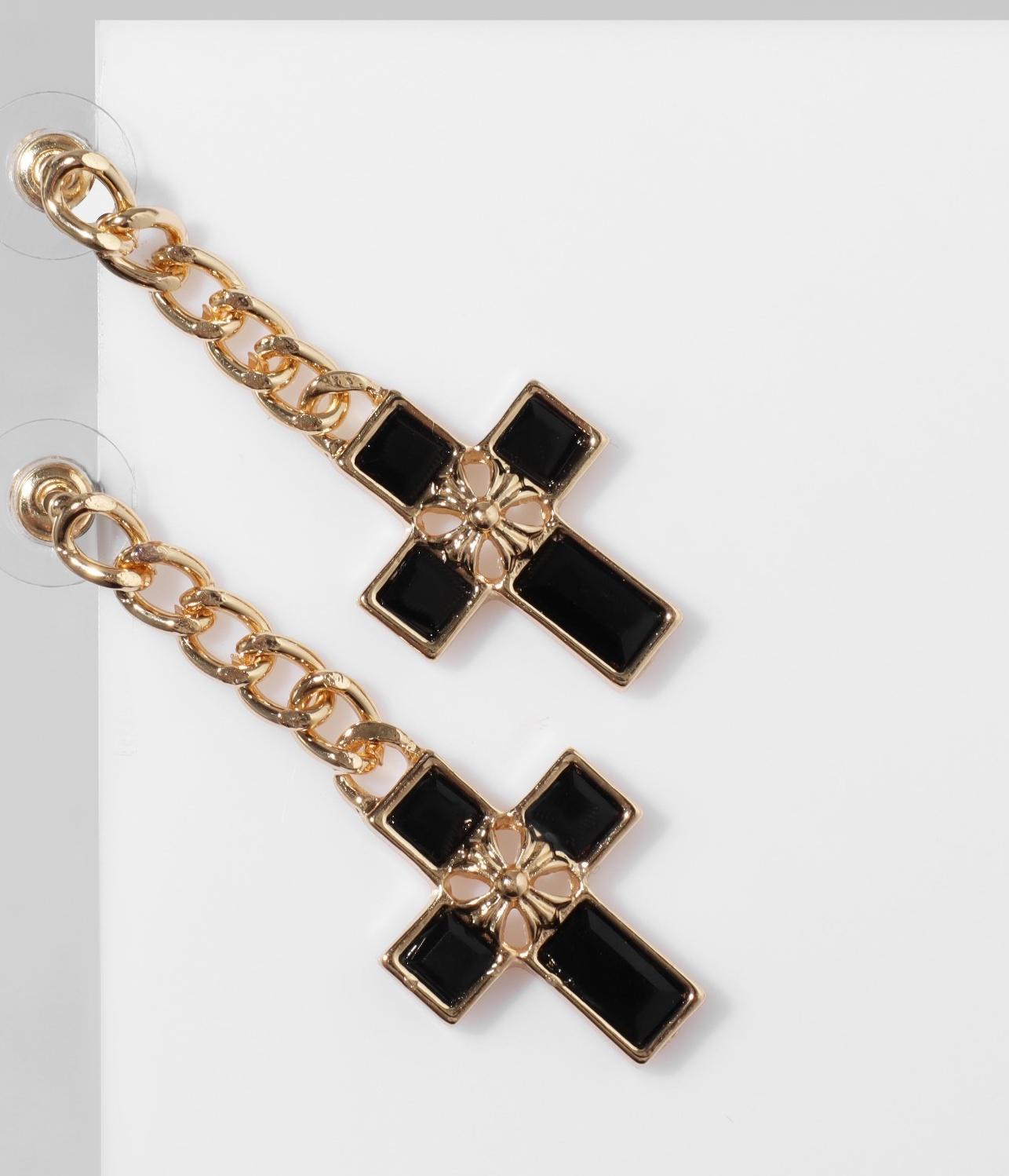 Серьги со стразами 