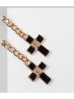 Серьги со стразами 