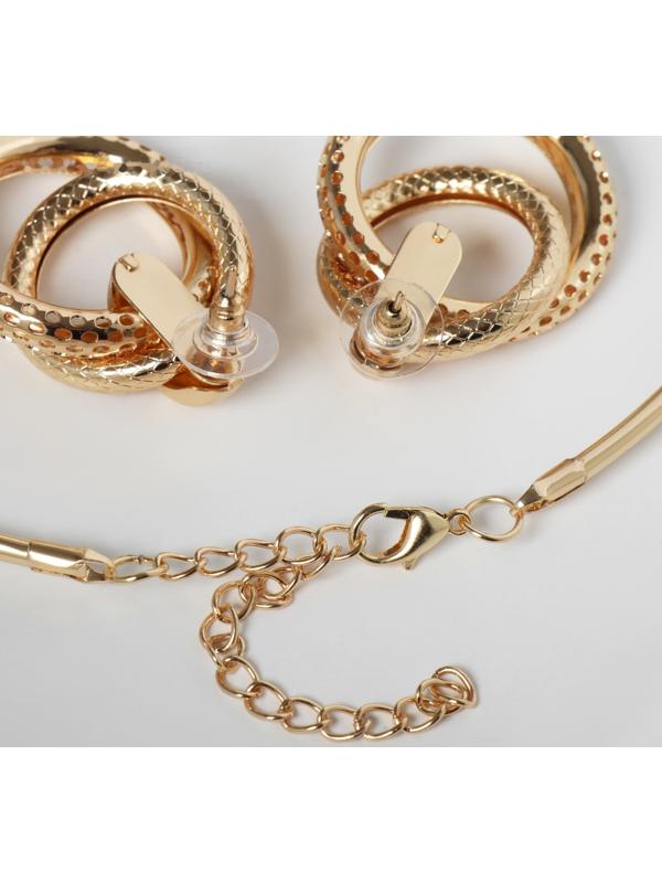 Набор 2 предмета: серьги, колье 