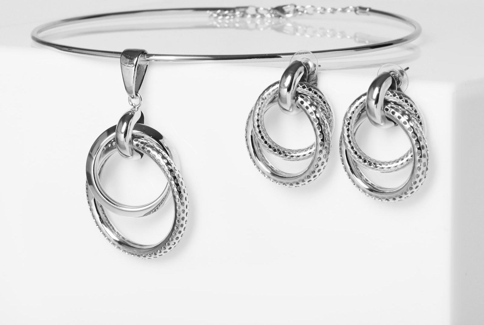 Набор 2 предмета: серьги, колье 