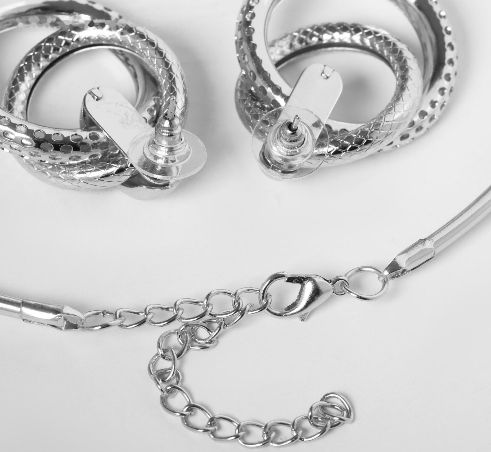 Набор 2 предмета: серьги, колье 