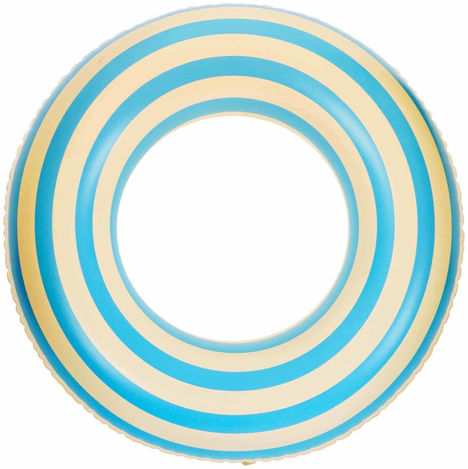 Круг для плавания 60 см, цвет бело-голубой