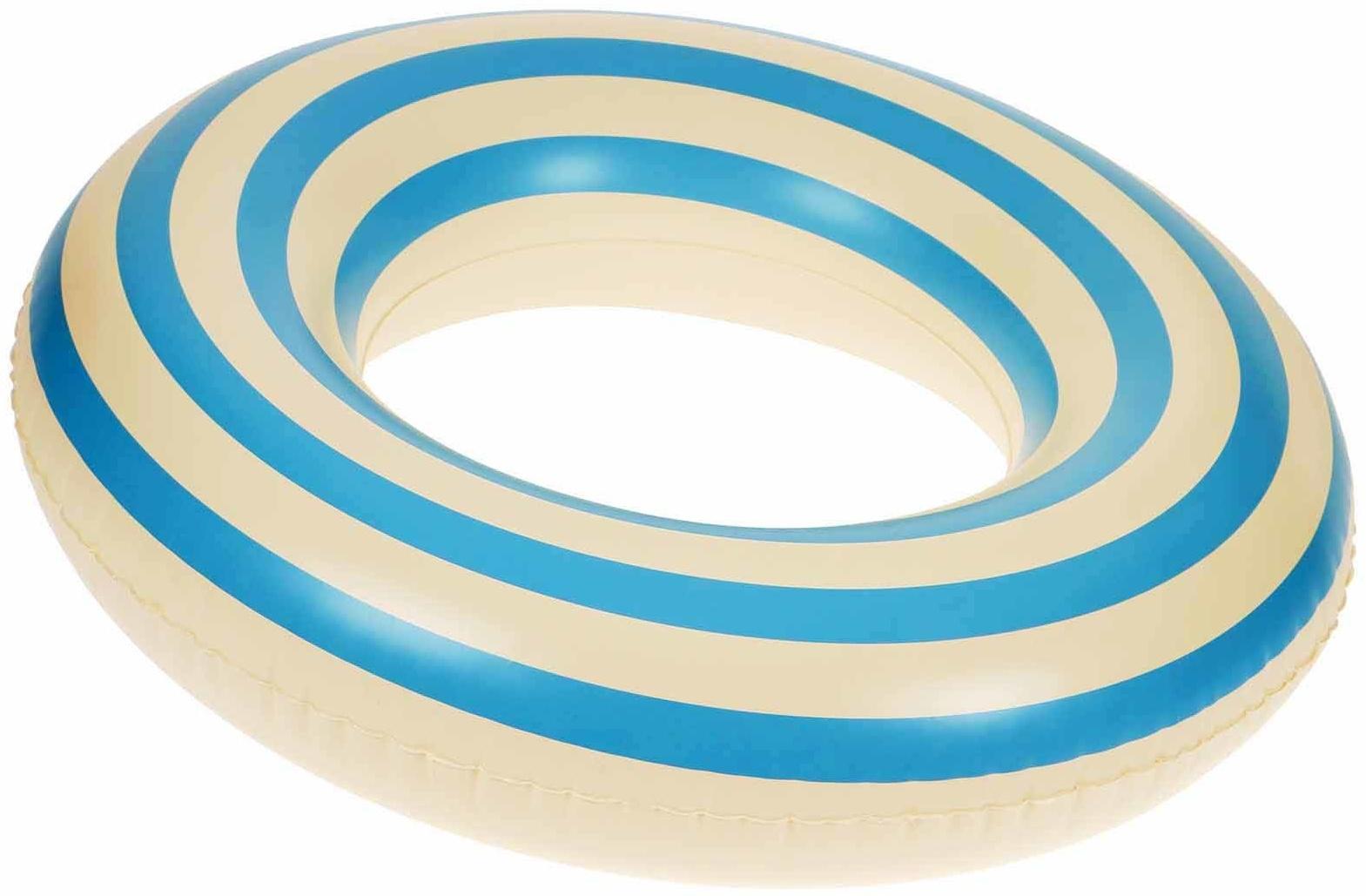 Круг для плавания 70 см, цвет бело-голубой