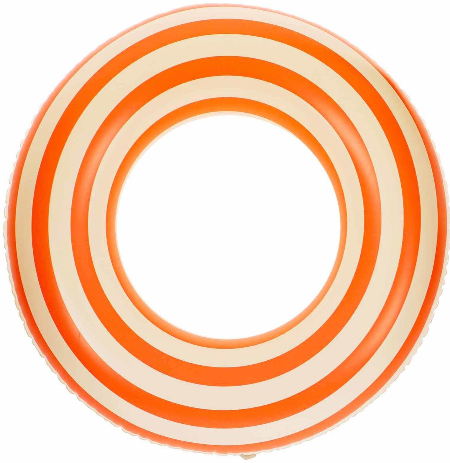 Круг для плавания 80 см, цвет бело-розовый