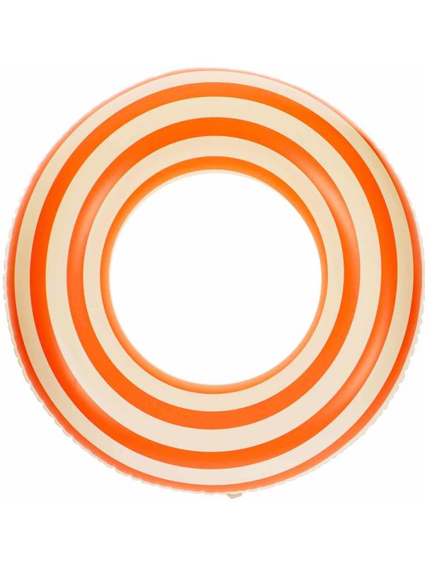 Круг для плавания 80 см, цвет бело-розовый