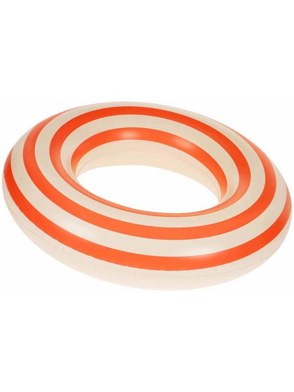 Круг для плавания 80 см, цвет бело-розовый