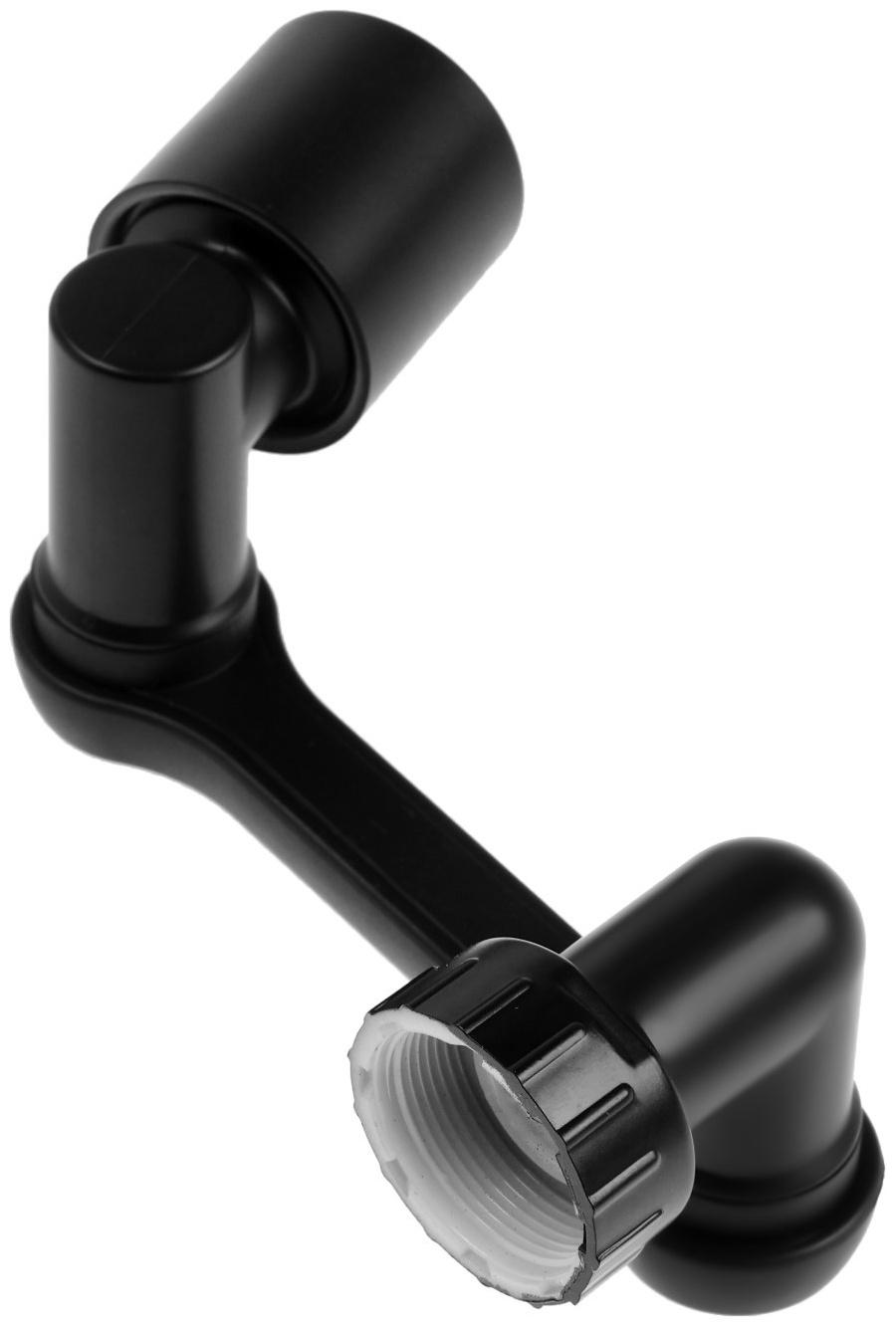 Аэратор ZEIN Z3631, поворотный, регулируемый, угловой, 2 режима, черный