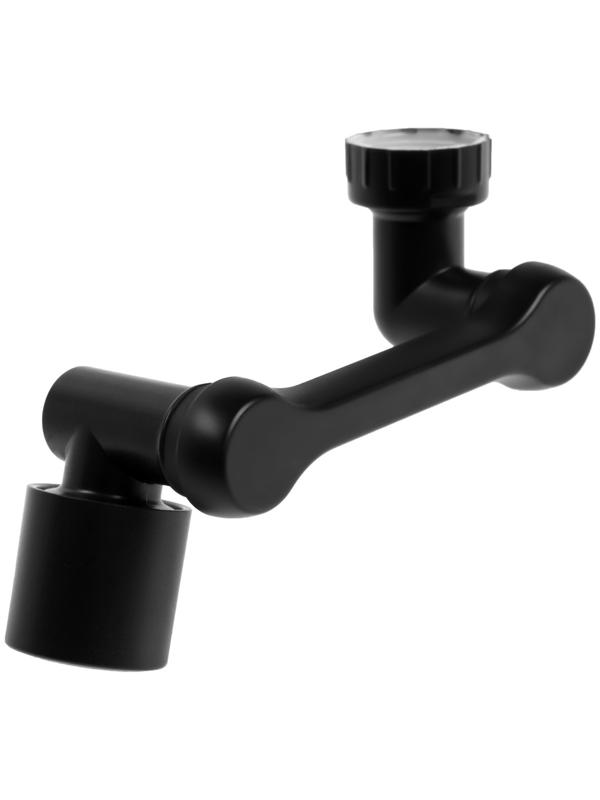 Аэратор ZEIN Z3631, поворотный, регулируемый, угловой, 2 режима, черный