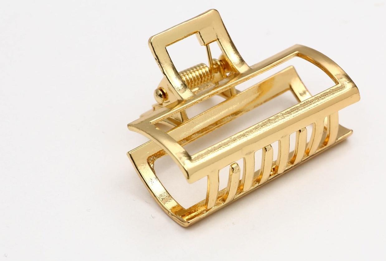 Краб для волос металлический «Вдохновляй красотой» ,4.5 х 3 см