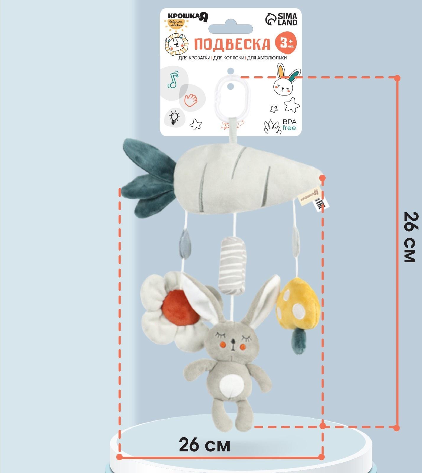 Подвеска на кроватку/коляску «Зайка Бонни», Крошка Я
