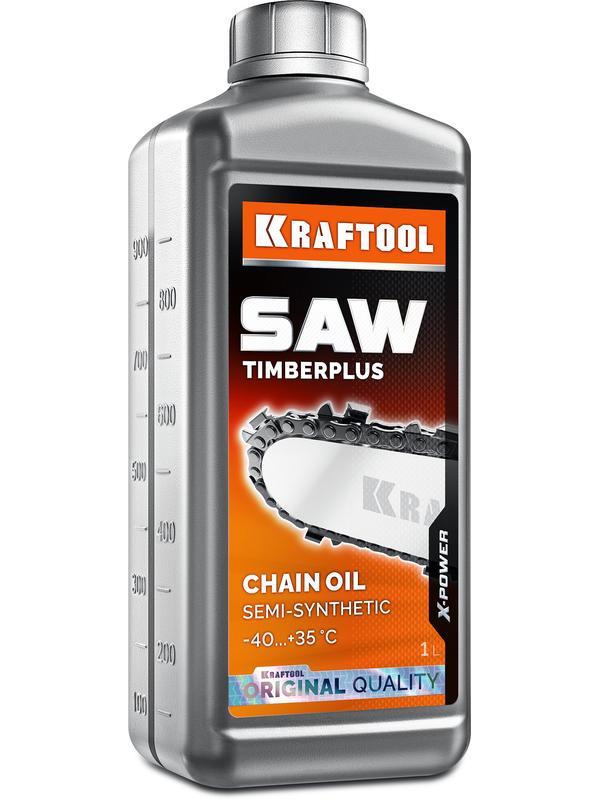 KRAFTOOL TimberPlus, 1 л, цепное полусинтетическое масло для бензо и электропил (41520-1)