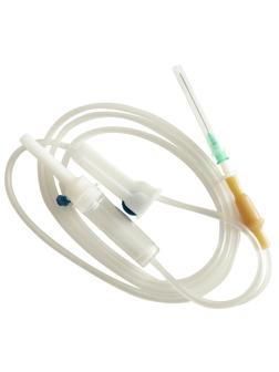 Система переливания р-ров, с иглой 21G, Huafu, 25шт/уп