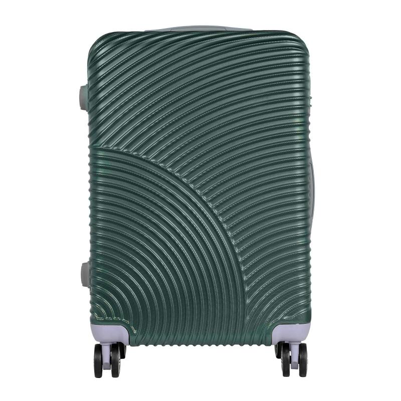 Чемодан средний, (2-ой) Green зеленый (24) пластикABS,РА162