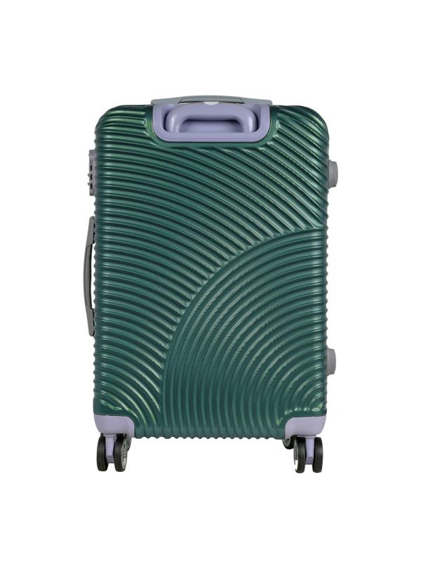 Чемодан средний, (2-ой) Green зеленый (24) пластикABS,РА162