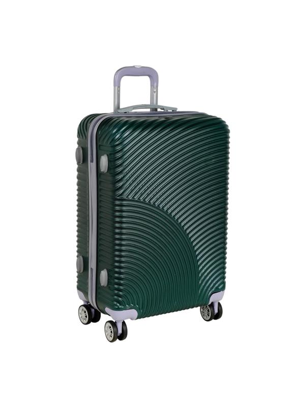 Чемодан средний, (2-ой) Green зеленый (24) пластикABS,РА162