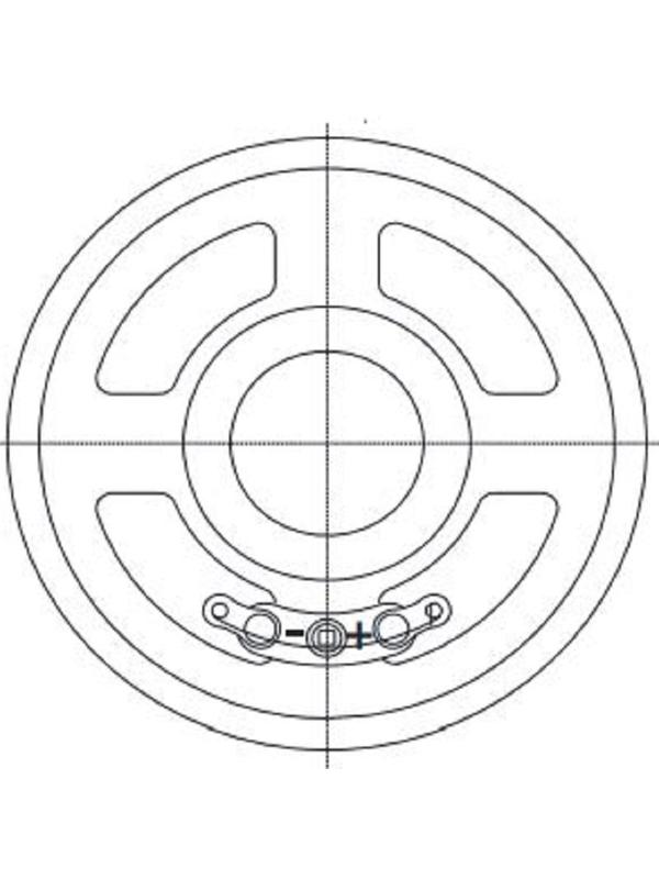 Динамик VOISE 6512 V дин 50x13\ 4\1,0\мет/бум\2L50\VS50160R4F4 (10шт/уп)