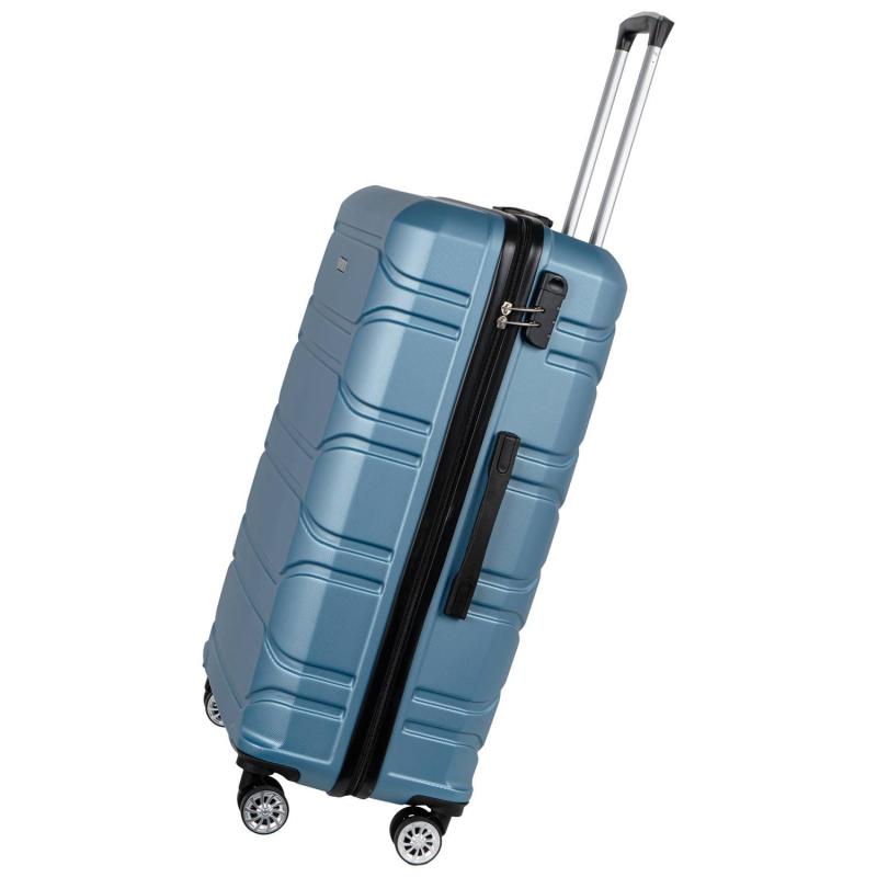 Чемодан РР5631 (3-ой) Blue синий (24) пластик ABS средний